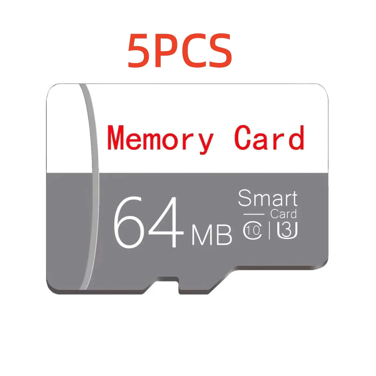 1/5 unidades de tarjeta de memoria de pequeña capacidad: 64 MB, 128 MB, 256 MB, 512 MB, tarjeta micro SD de 128 MB.