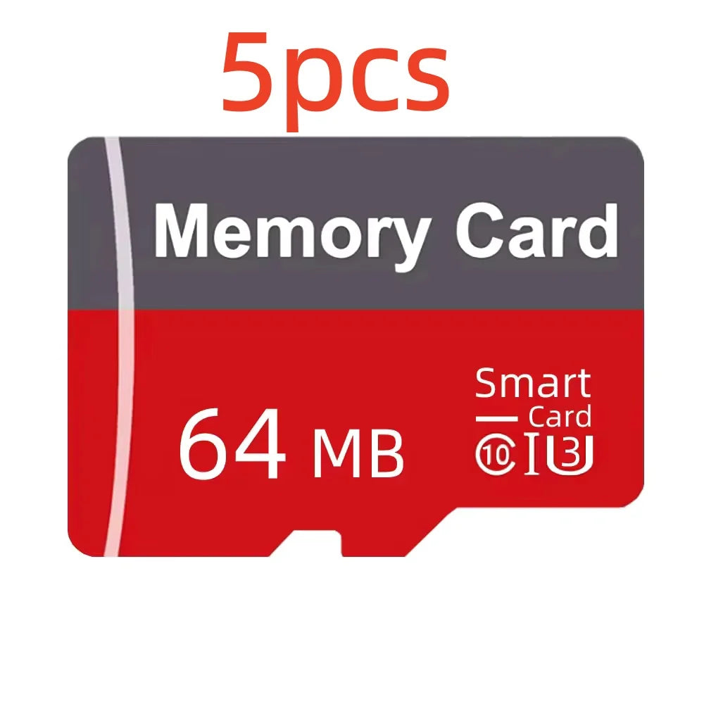 1/5 unidades de tarjeta de memoria de pequeña capacidad: 64 MB, 128 MB, 256 MB, 512 MB, tarjeta micro SD de 128 MB.