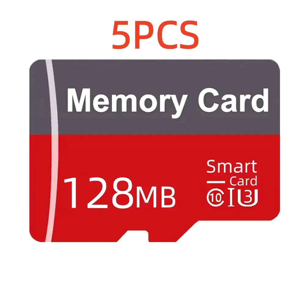 1/5 unidades de tarjeta de memoria de pequeña capacidad: 64 MB, 128 MB, 256 MB, 512 MB, tarjeta micro SD de 128 MB.