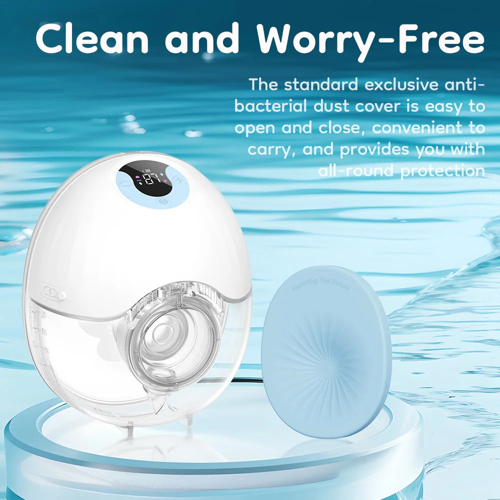 Extractor de leche eléctrico portátil MAMIJOY, recolector de leche cómodo y ligero con pantalla LED, 4 modos y 36 niveles EB46